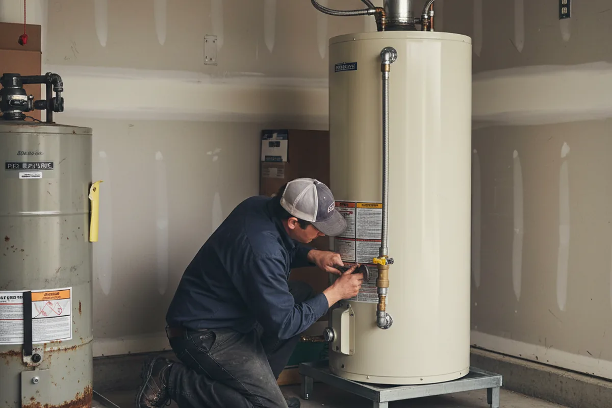 Water heater and shutoff valve replacement in Blue Lake